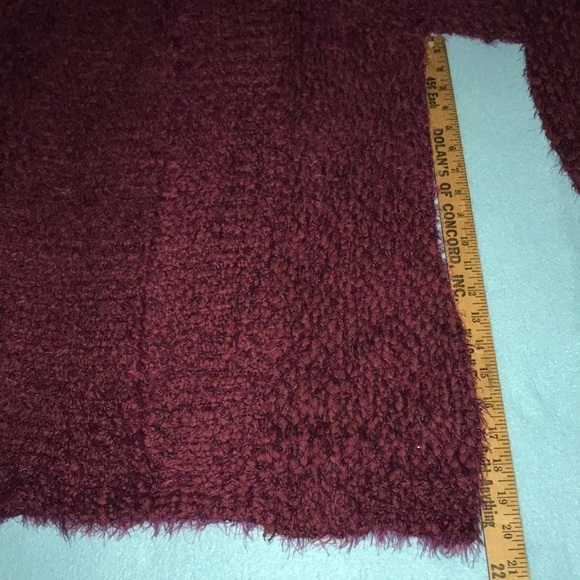 𝅺FOREVER 21 Burgundy Sweater Cardigan size S - Picture 4 of 7